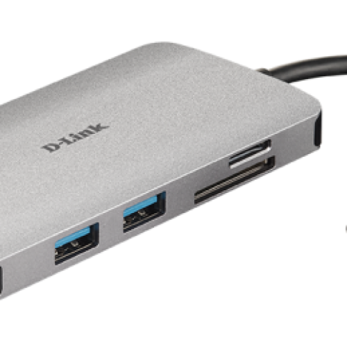Docking D-Link DUB-M810 8in1 USB-C – HDMI/USB3.0x2/CR/PD/GLAN