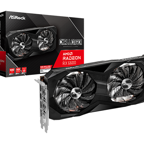 SVGA Asrock Radeon RX6600 Challenger D 8GB GDDR6, RX6600 CLD 8G