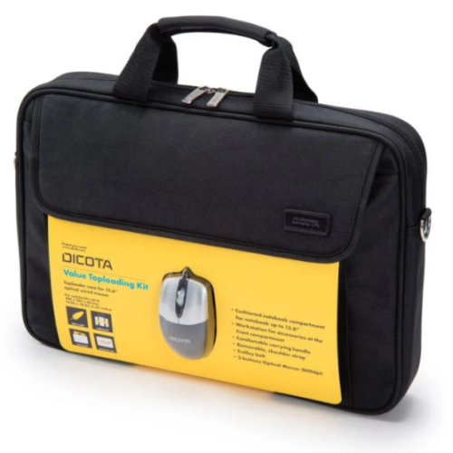 Torba za laptop Dicota Toploader + miš D30805-V1 15.6″ crna