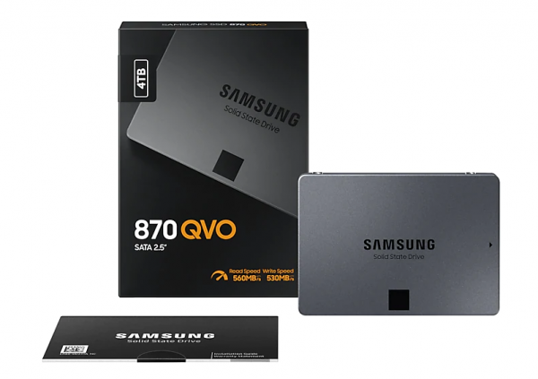 SSD 2.5" SATA 4TB Samsung 870 QVO 560/530MBs, MZ-77Q4T0BW