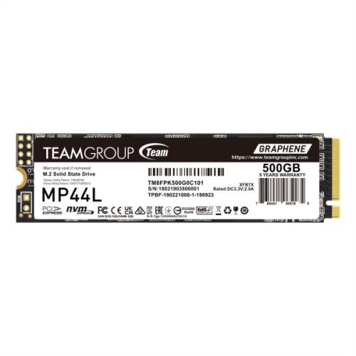SSD M.2 NVMe TeamGroup 500GB MP44L Gen4x4 5000MBs/2500MBs TM8FPK500G0C101
