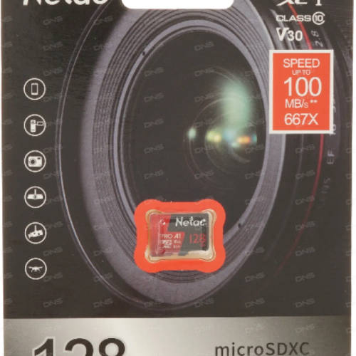 Micro SDXC Netac 128GB P500 Extreme Pro NT02P500PRO-128G-S