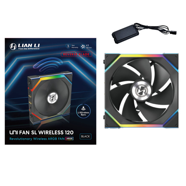 Ventilator Lian Li UNI FAN TL Wireless ARGB, PWM - Reverse Blade 120mm 12RSL1W1B