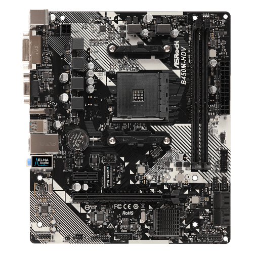 MB AM4 AsRock B450M-HDV R4.0 90-MXB9N0-A0UAYZ Bulk