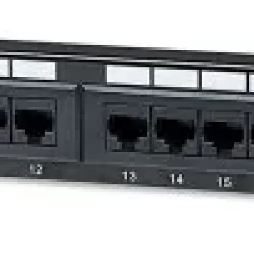 Patch panel Manhattan 513555 19″/1U Cat5e/24 port
