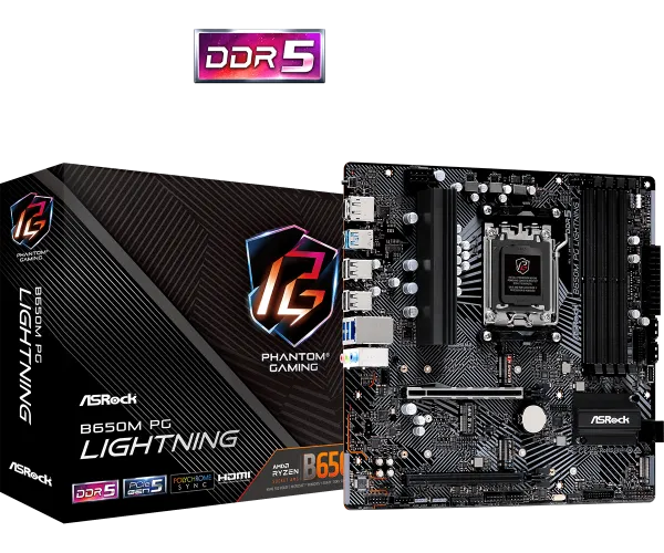 MB AM5 Asrock B650M PG Lightning