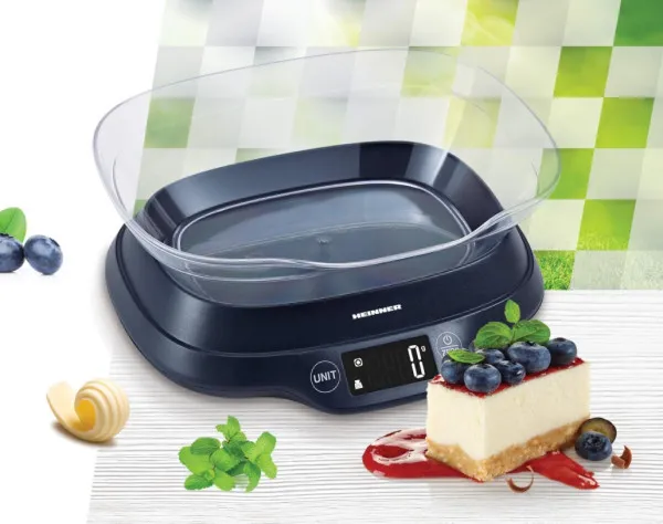 Kuhinjska vaga HEINNER HKSB-TC5P 5kg/L/digitalna/2x1,5VAAA
