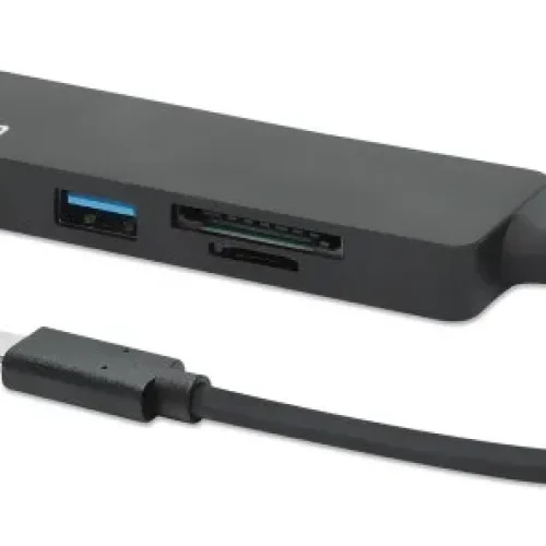 USB-C HUB 3port Manhattan 164948 3.2 G1/5Gbps/CR/Crni