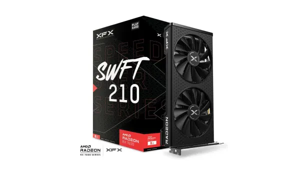VGA XFX Radeon RX 7600 Speedster 8GB SWFT210 Core Edition, RX-76PSWFTFY