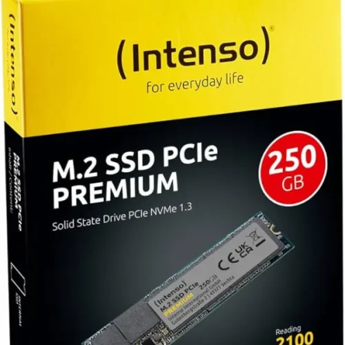 SSD M.2 NVMe Intenso Gen.3×4 250GB 3835440 Read 2100MBs/Write 1100MBs