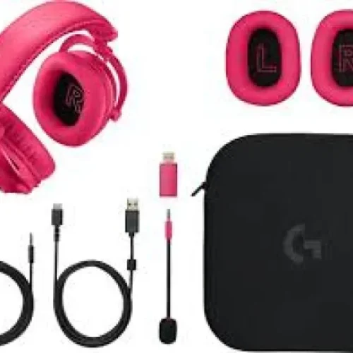 Slušalice Wireless gaming Logitech PRO X 2 Lightspeed roze 981-001275
