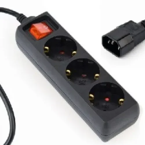 Razvodni kabl za UPS Gembird EG-PSU3-01 C14 – 3x šuko 0,6m