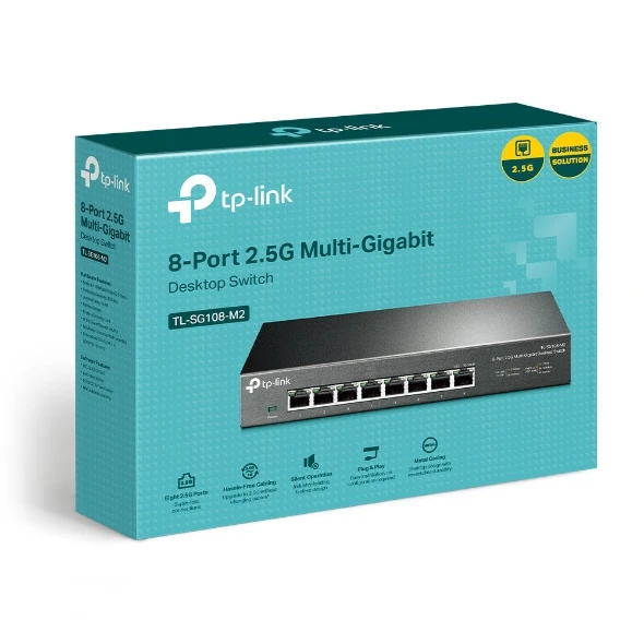 LAN Switch TP-Link TL-SG108-M2, 8 port, 100/1000/2500 Mbps