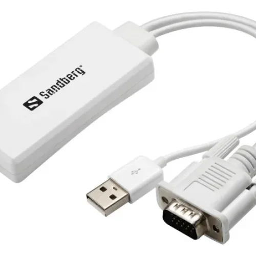 Adapter konverter Sandberg VGA + Audio – HDMI FHD 508-78
