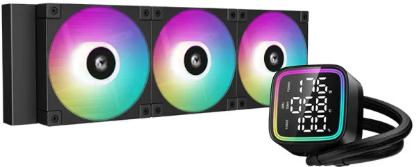 CPU Hladnjak DeepCool LD360 ARGB LCD ekran CRNO, R-LD360-BKMSN-G-1