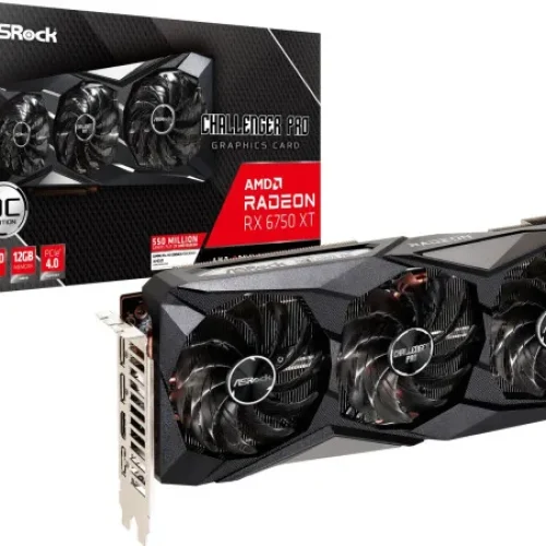 SVGA Asrock Radeon RX6750 XT Challenger Pro OC 12GB, RX6750XT CLP 12GO