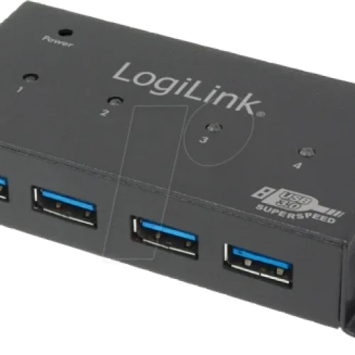 LogiLink UA0149 USB 3.0 4-Port Hub, 4xUSB 3.0, Mountable