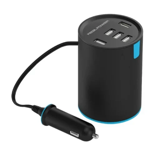 RealPower Car Charger Tube 2400mA 5x USB