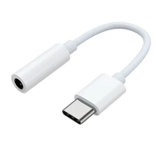 USB-C to 3.5mm Headphone Jack Adapter, White