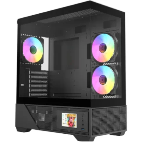 Kućište Raidmax Infinita i803 ARGB Black LCD Ekran, i803BF