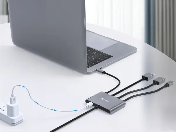 Kabl-display HUB Sandberg All-In-One USB C/DP/m DP/HDMI - HDMI 2m 509-21 - Slika 4