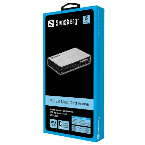ÄŚitač kartica Sandberg USB 3.0 Multi card reader 133-73 - Slika 3